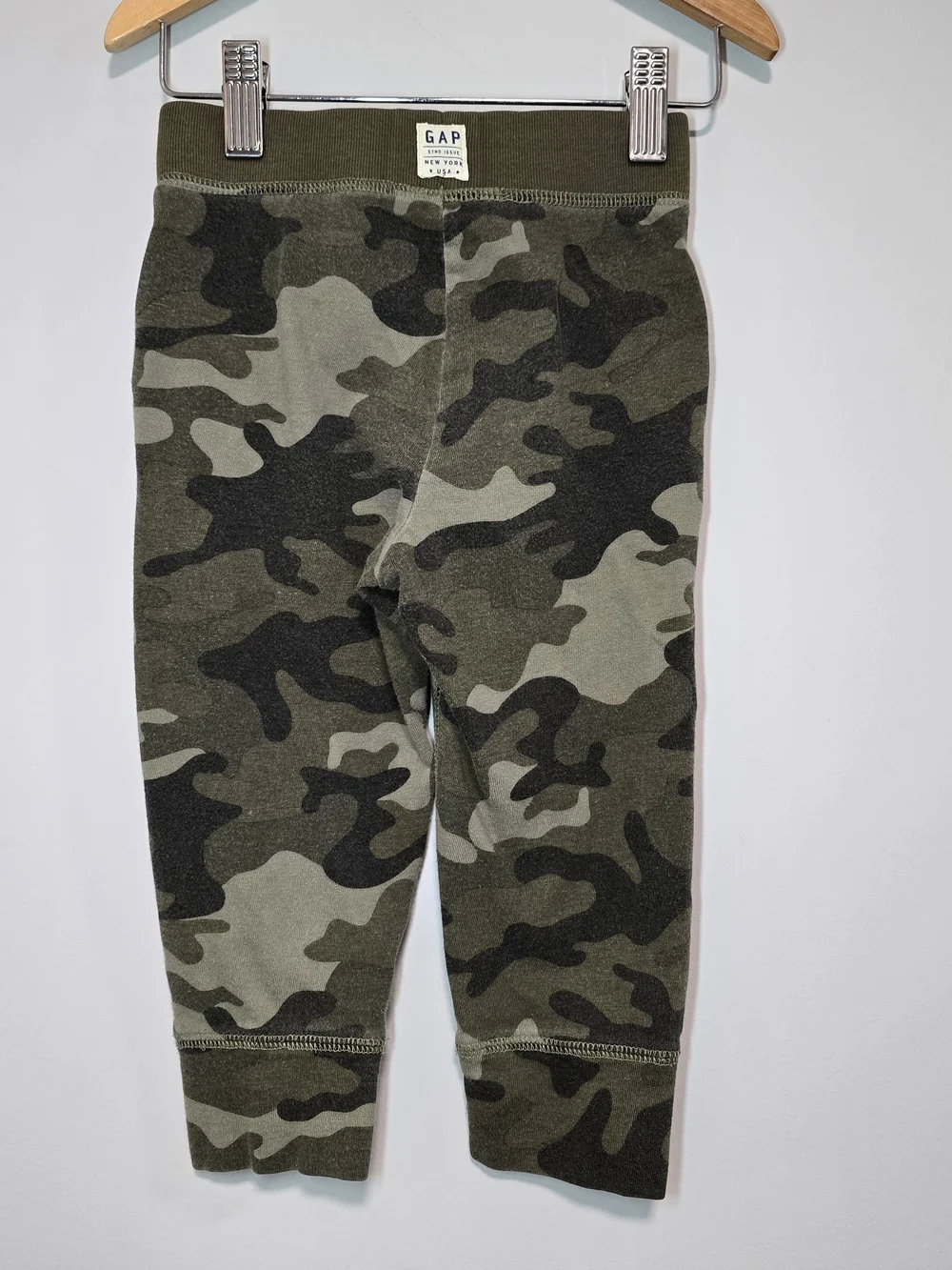 GAP Kids Camo Sweat Joggers - Olive Green